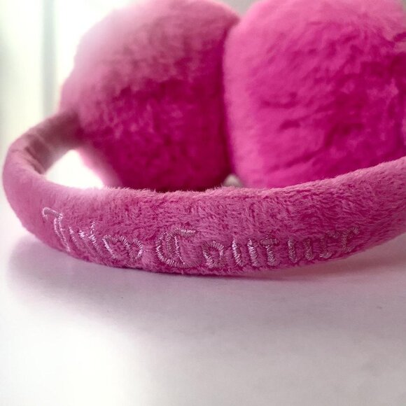 NWT JUICY COUTURE Hot Pink Earmuffs Winter Warmers - Picture 8 of 10